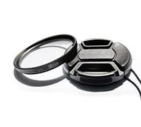 Filtro de protección UV multicapa de 58 mm para Canon 4000d 250d con lente EF-S de 18 a 55 mm, compatible con lente Fujifilm XC de 16-50 mm, XF de 18-55 mm (1+1 paquete)