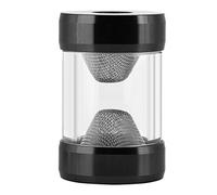 Filtro de refrigeración de agua, filtro de refrigeración de agua de rosca interior G1/4, filtro en forma de embudo de pantalla fina para sistemas de refrigeración de agua de computadora (negro)