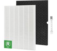 Filtro de repuesto 116130 H, compatible con Winix 5500-2 purificador de aire, filtro HEPA y filtro de carbón activado, número de pieza de repuesto 116130 (1 filtro HEPA+1 filtro de carbono)