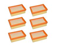 Filtro De Repuesto For Aspiradora, Filtro Plisado Plano, Compatible Con KARCHER, MV4, MV5, MV6, WD4, WD5 Y WD6.(6pcs)