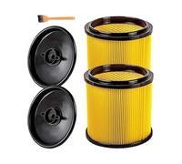 Filtro de repuesto N10R-2 piezas, compatible con Vacmaster, filtro de cartucho y retenedor, compatible con Vacmaster, aspiradora en seco y húmedo de 5 a 16 galones