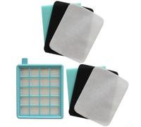 Filtro de repuesto para aspiradora PowerPro Active y Compact Series | FC8630 FC8470 FC9321 incluye bandeja de espuma de 10 filtros y esponjas para un mejor rendimiento de filtración