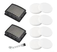 Filtro de repuesto para aspiradora sin bolsa, compatible con KENMORE DU2015 DU2012 K4010, incluye filtro HEPA de espuma de fieltro y cepillo de limpieza, 7 piezas