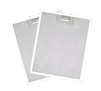 Filtro de repuesto para campana extractora de 320 x 260 mm, 2 unidades, filtros universales de aleación de aluminio con 5 capas de aluminio, filtro de grasa de metal, filtros de campana extractora de