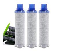 Filtro de repuesto para filtro de agua, limpiador de grifo de ducha de 3 piezas, 11,6 x 2,8 cm, repuesto para filtro de ablandamiento de agua, para casa, cocina, baño, encimera y agua potable