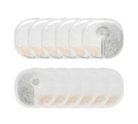 Filtro de repuesto para fuente de gatos - Reemplazo de larga duración carbón activo | 12 piezas filtros para cuencos de bebida para gatos | Para interior, diario, viaje, casa, perrera, cerámica,