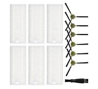 Filtro de repuesto para OKP Life K2 K3 K4 para aspiradora robot para Lefant M210 M210S, cepillos laterales, cepillo de limpieza piezas de colocación con cepillos laterales, filtros
