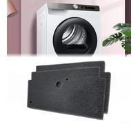 Filtro de repuesto para secadores de tambor, filtro de pelusa para máquina de secado, paquete de 2 cartuchos de filtro de esponja para secadora para lavandería doméstica