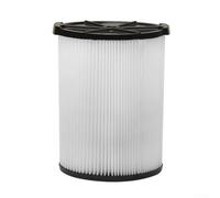 Filtro de repuesto VF4000 para Ridgid para tienda para aspiradora de 5 a 20 galones, plisado de alta eficiencia para trampas de medios y cenizas, unidad blanca lavable, 22 x 17,2 cm