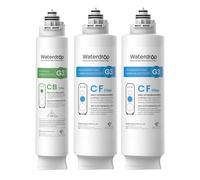 Filtro de repuesto Waterdrop G3, paquete combinado de 1 aρo de 2 filtros WD-G3-CF y 1 filtro de repuesto WD-G3-CB para sistemas de σsmosis invers