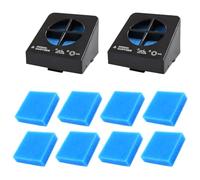 Filtro de repuesto y filtro de algodón compatible con aspiradora Eureka NEW400 en seco y húmedo, accesorios, medios de prefiltro para tanque de agua sucia, piezas de repuesto, 2 filtros + 8 filtros de
