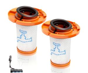 Filtro de repuesto ZR009014 para aspiradora Rowenta X-Force Flex 13.60 RH9A36WV/X-Force Flex 12.60 RH98A8WO/ 16.60 RH9CD9E0/ 14.80 RH9B74WO, paquete de 2 filtros lavables