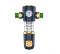 Filtro de retrolavado para prefiltración de agua, filtro de sedimentos giratorio con tecnología de doble rotación de 360°, elemento de acero inoxidable 40, alimento-G (20/25PPR blanco)