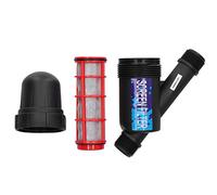 Filtro de riego de jardín, Filtro de agua de pantalla G1in Accesorios de riego de riego Tratamiento de agua de acero inoxidable Filtro en línea para invernadero de jardín de