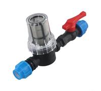 Filtro de riego por goteo de jardín - 20 mm, 25 mm y 32 mm filtro de agua de tubería de plástico con conector rápido, malla de acero inoxidable de malla 80, problemas para limpieza (20 mm)