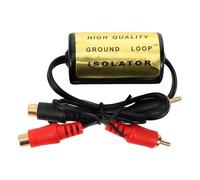 Filtro de Ruido RCA para Coche, Aislador de Audio sin Alimentación | Plástico y Cobre, Paso en Línea Rca, Principal y Amplificador en Instalación de Audio