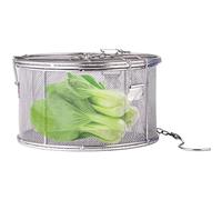 Filtro De Salmuera De Acero Inoxidable: Cesta De Condimento De Malla Para Encurtir, Fermentar Y Curarse | Contenedor De Infusor De Salmuera De Servicio Pesado, Titular De Cuestionador De Especias | He