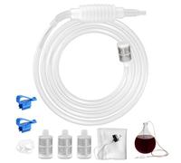 Filtro de Sifón de Mano, 2,5m Tubos de sifón Brew de Silicona, Reutilizable Brew Tubo de Sifón Elevador de Vino, Tubos de Filtro de Sifón Manual, Brew Sifón Filtro Tubo, Con Bolsa de Filtro,Para Vino