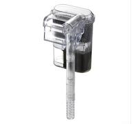 Filtro de tanque de peces de montaje en pared, filtro de cascada colgante USB para acuario pequeño, filtro de recipiente externo con sistema purificador de agua silencioso, circulación para