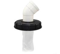 Filtro de tapa de bolsa IBC con colador de recolección de agua de lluvia, cubierta de tanque DN150 DN225, tapa de plástico resistente a los ácidos con desechos de malla de nailon para ventilación de