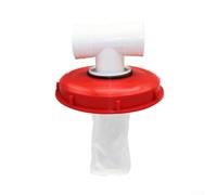 Filtro de tapa de bolsa IBC con colador de recolección de agua de lluvia, cubierta de tanque DN150 DN225, tapa de plástico resistente a los ácidos con desechos de malla de nailon para ventilación de