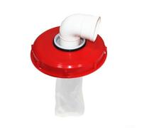 Filtro de tapa de bolsa IBC con colador de recolección de agua de lluvia, cubierta de tanque DN150 DN225, tapa de plástico resistente a los ácidos con desechos de malla de nailon para ventilación de