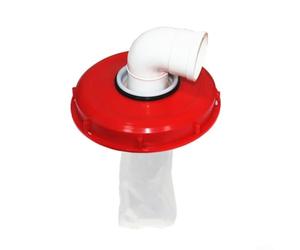 Filtro de tapa de bolsa IBC con colador de recolección de agua de lluvia, cubierta de tanque DN150 DN225, tapa de plástico resistente a los ácidos con desechos de malla de nailon para ventilación de