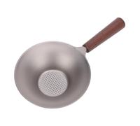 Filtro de té Filtro de té Tamiz de té titanio Premio Filón de malla fina con mango de madera sólida para gongfu té té té ligero duradero 14x7.5x2.3cm