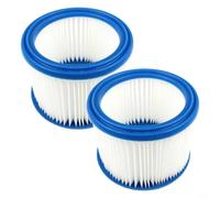 Filtro de vacío HEPA lavable, filtro redondo HEPA de repuesto para Bosch GAS 15L 20L SFC para Nilfisk para aspiradoras Aero 440 600 Attix, filtro redondo lavable de 18 x 14 x 14,5 cm (paquete de 2)