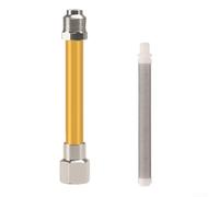 Filtro de varilla de extensión para herramientas de pulverización con malla de acero inoxidable y doble filtración eficiente para soportar una aplicación de pintura suave y consistente (dorado 60)
