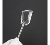 Filtro de vidrio para cámara para uso en estudios de fotografía con diseño poligonal de cristal para crear efectos caleidoscópicos únicos y mejoras visuales (transparente)