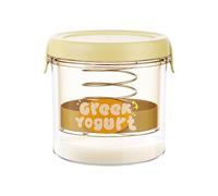 Filtro de yogur griego - filtro de yogur con tapa, filtro de yogur de malla fina casera, yogur que produce herramientas con acero inoxidable para producir un filtro de leche de so