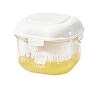 Filtro de yogur - Separador de de malla fina y filtración a presión con tapa, filtro de fabricación de yogur natural de cocina - para leche de sopa de bayas café