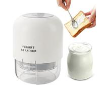 Filtro de yogur tipo de prensa, colador de alimentos, colador de filtro extraíble para salsa, té, café, cocina, miel, leche, bebida, paner