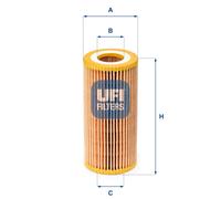 Filtro del aceite UFI 25.041.00