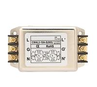Filtro EMI de Línea de Alimentación, CW4L2-10A-S Filtro de Potencia Filtro de Interferencia Electromagnética, Terminal de Filtro de Alimentación Monofásico de Polos Único/Doble, 10A 50/60Hz, 115V/250V