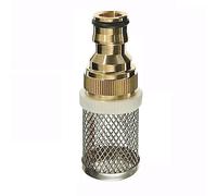 Filtro en línea antiobstrucción de 16 mm: Malla de latón y Acero Inoxidable de Grado alimenticio for Bombas, Granjas y peceras.(1/2")