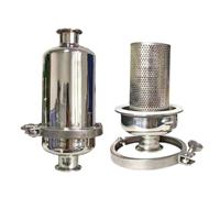 Filtro en línea de acero inoxidable SUS 304 con abrazadera triple de 1,5", 2", 2,5", 3", 3,5" y orificio de 1/2/3 mm for cerveza casera. Tubo de 19-89 mm.(L-265 Barrel OD-102,110 * 75MM_1MM HOLE)