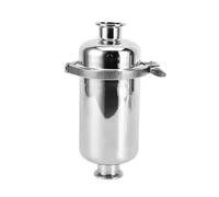 Filtro en línea de acero inoxidable SUS 304 y 316L, 19, 25, 32, 38, 45, 51 y 63 mm, tubo de 1,5", 2" y 2,5" con abrazadera triple, for elaboración casera.(51mm K64,300 MESH_SUS316L)