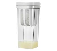 Filtro fino con tapa, filtro de yogur, reutilizable, malla de acero inoxidable para separación de suero, leche de soja, jugo de frutas
