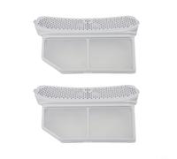 Filtro Fluff 752387 para secadora Siemens, pieza de repuesto compatible con Bosch Series 4, 6, 8, Exxcel Classixx VarioPerfect Easy Fit White (paquete de 2)
