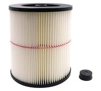 Filtro for aspiradora, compatible con Craftsman 9-17816, aspiradoras for sólidos y líquidos de 5/6/8/12/16/32 galones, sistema de filtración lavable.(1pc)