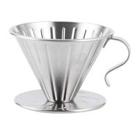 Filtro Gotero De Café, Filtros De Café Reutilizables, Malla Fina Filtro De Café Sin Papel, Filtro De Café Para Producción Manual, Colador De Café Cónico Con Portavasos Antideslizante(3.3 Pulgadas)