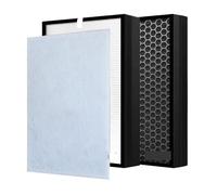 Filtro H13 Compatible Con Rowenta, For Purificador De Aire PURE AIR GENIUS PU3080 PU3080U0 PU3080F0, Reemplazo 2 En 1 H13 Y Filtro De Carbón