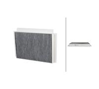 Filtro Habitáculo Carbón Activo 264 X 190MM HELLA para U.a. Chevrolet Captiva
