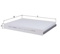 Filtro Habitáculo Partícula MAHLE para Mercedes-Benz Clase C (W205)