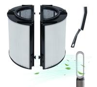 Filtro HEPA 2 en 1 de vidrio 360° y carbón activado para purificadores de aire Dyson HP01-TP09 (360 True H13 HEPA + carbón activado)