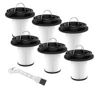 Filtro HEPA, Compatible con Bissell CleanView XR 200W aspiradora escoba | Se adapta a 200W, 300W, 3789U, 3789X, 3797,3797V, 3797W; paquete de 6 filtros + 1 cepillo de limpieza