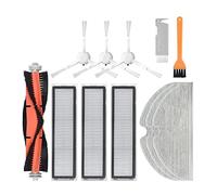 Filtro Hepa de paño de fregona de Cepillo Lateral/Principal Compatible con XiaoMi Dreame D9 y BOT L10 Pro Trouver Robot LDS Piezas de Repuesto for buscador de fregona aspiradora(Chocolate)