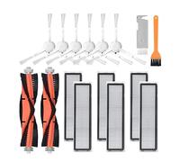 Filtro Hepa de paño de fregona de Cepillo Lateral/Principal Compatible con XiaoMi Dreame D9 y BOT L10 Pro Trouver Robot LDS Piezas de Repuesto for buscador de fregona aspiradora(Grey)